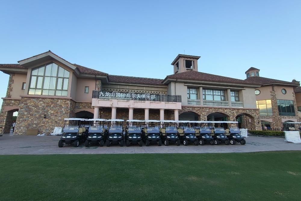 高爾夫球車交付現(xiàn)場 高爾夫球車交付現(xiàn)場